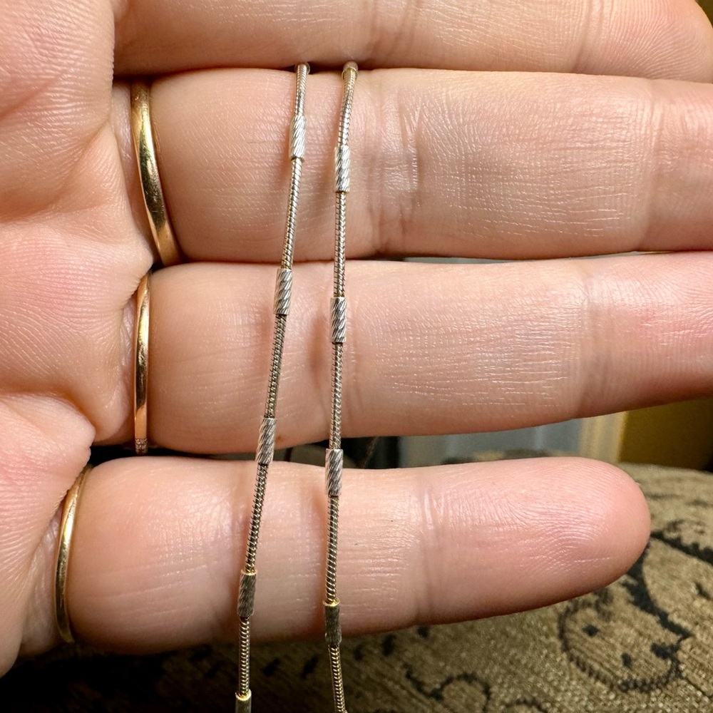 Italian Sterling Silver 18” chain